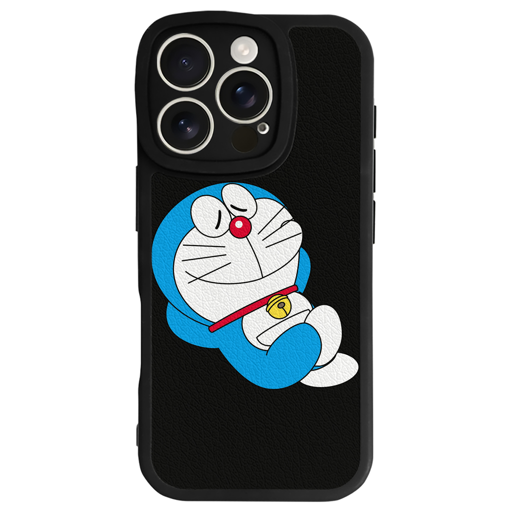 （画像用） ドラえもん Doraemon 【iPhone 16シリーズ対応】シリコンスマホケース（レザー調） 材質：シリコン